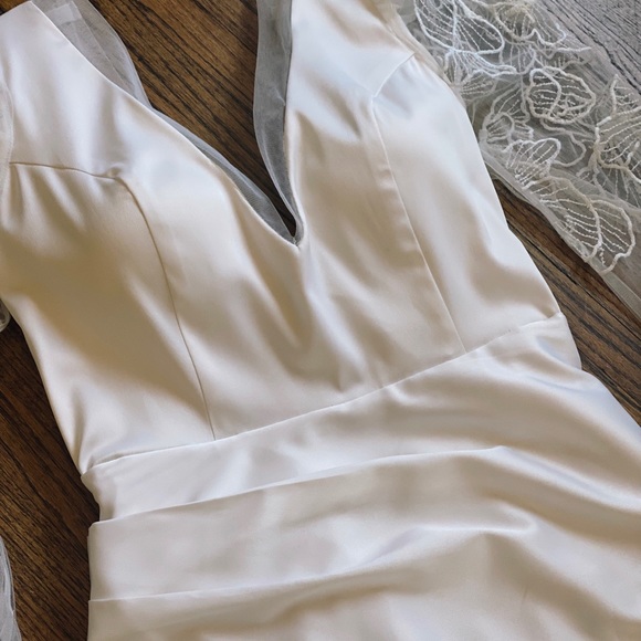 Rime Arodaky inspired /custom mini dress puff sleeve - Picture 3 of 11